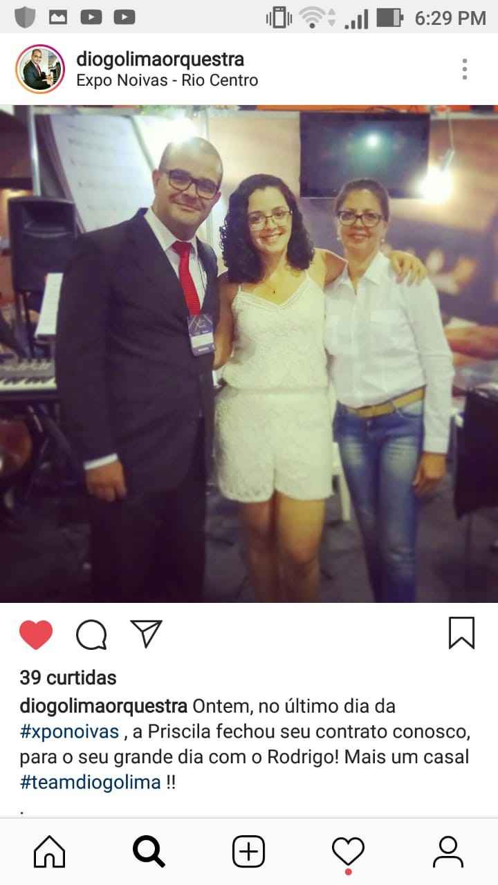 Contrato fechado na Expo Noivas do Riocentro.