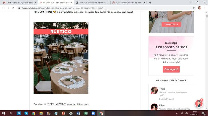 TIRE UM PRINT para decidir o estilo do casamento 4