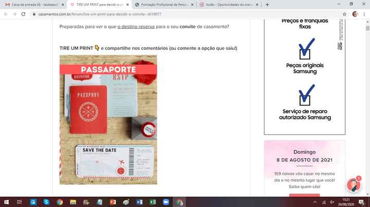 TIRE UM PRINT para decidir o convite - 1
