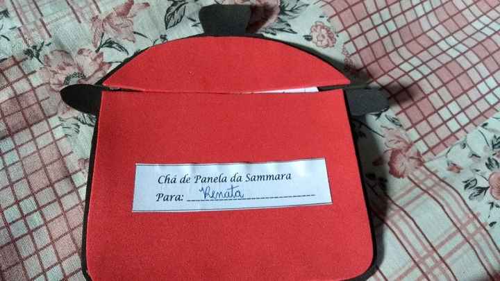 Convite do chá de panela da minha amiga. - 1