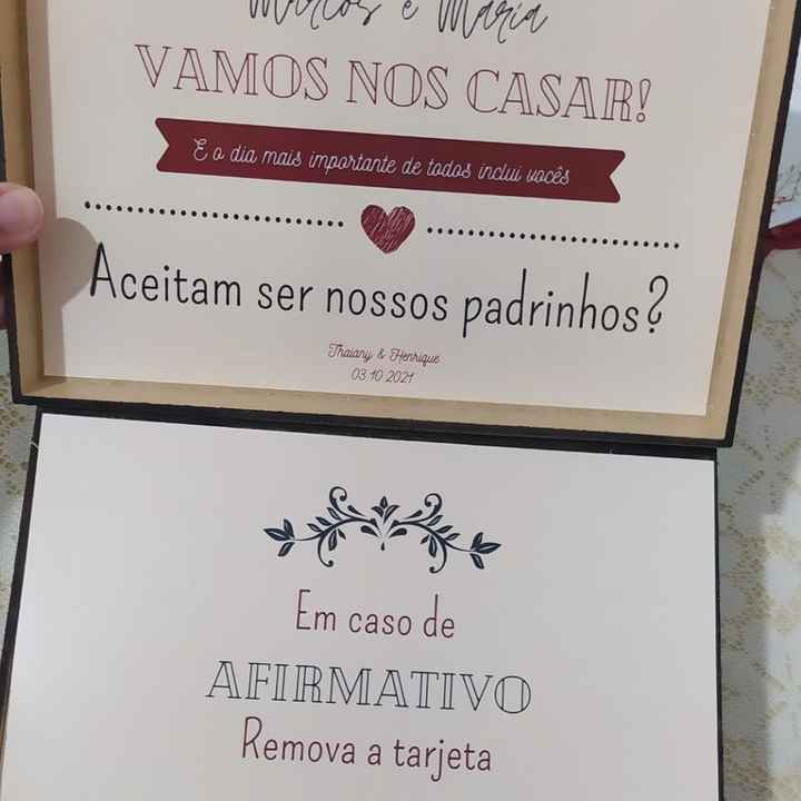 Convite de padrinhos #diy - 3