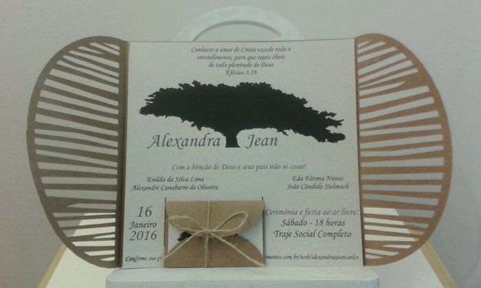 Meu convite de casamento diy - 1