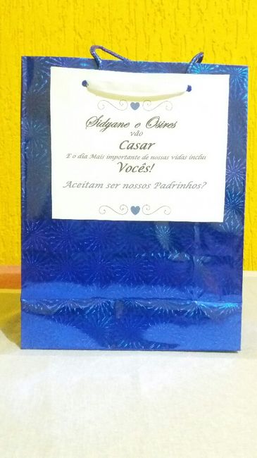 Convite para padrinhos - inspirações - 1