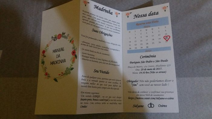 Convite especial para padrinhos - 2