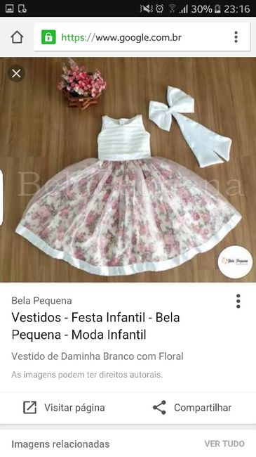 Vestido da daminha, qual prefere? - 2