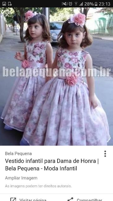 Vestido da daminha, qual prefere? - 4