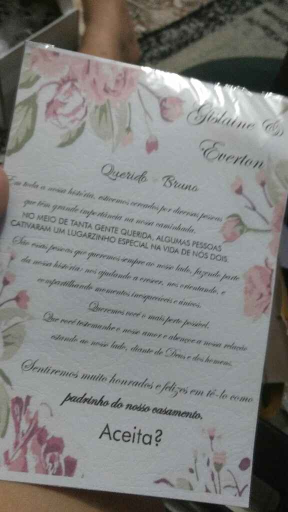 Convites padrinhos e madrinhas - 2