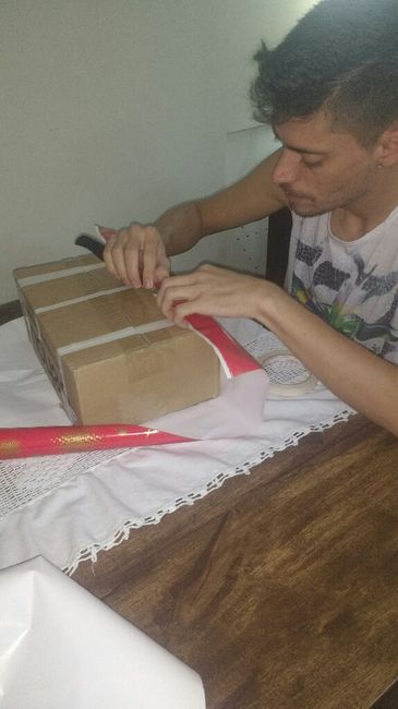 Entrega do convite dos padrinhos . - 1