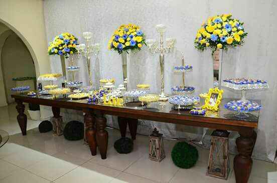 Decoração azul e amarelo - 3