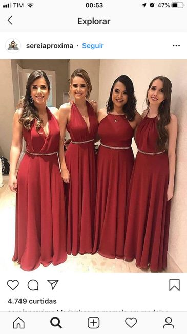 Vestido das madrinhas - 2