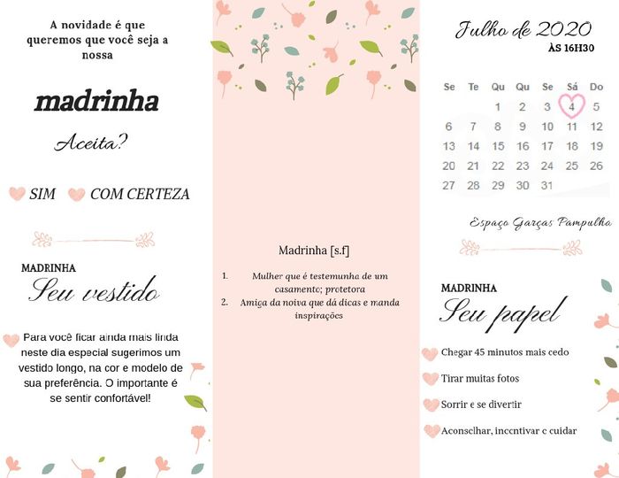 Eu quem fiz: convite para madrinhas - 1