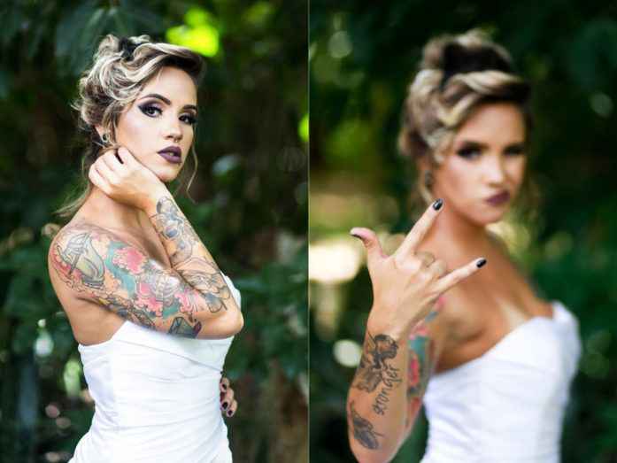 Noiva com pierciengs e tatuagens, vale? - 5