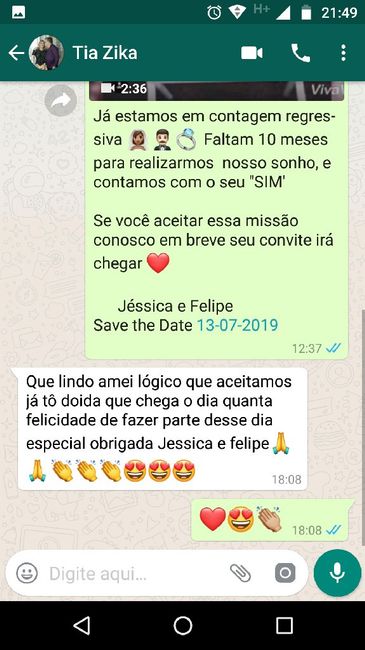 Convidando os padrinhos ❤ Minha experiência - Parte 1 - 3