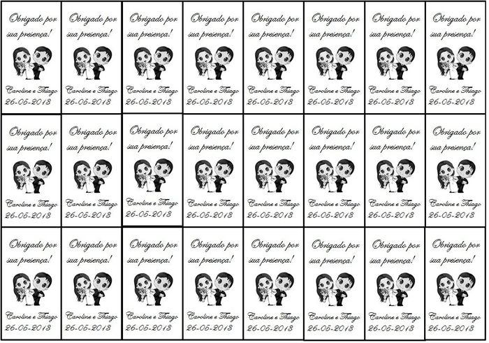 Tag de agradecimento