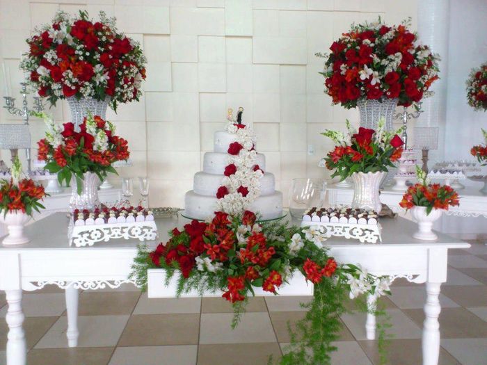 Sugestão de decoração de mesa