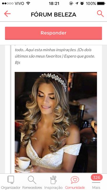 Penteado e véu - 1