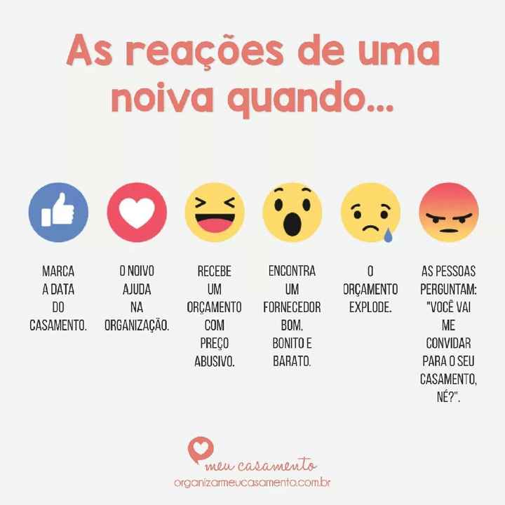 As reações de uma noiva quando... - 1