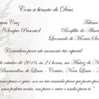 Convite verso lado direito