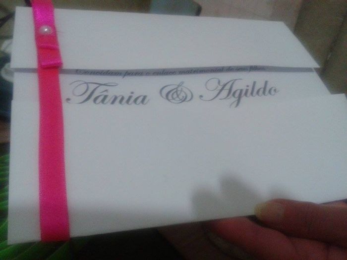 Convite de casamento