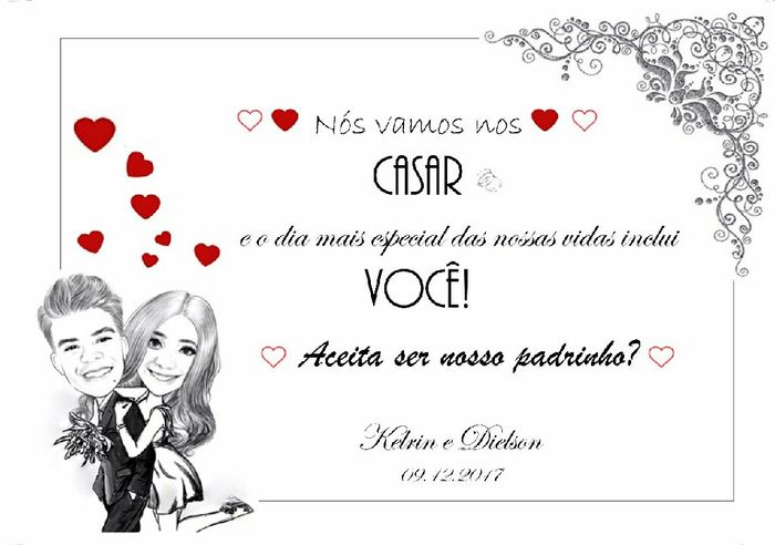 Padrinhos de consideração em um casamento só no civil 2