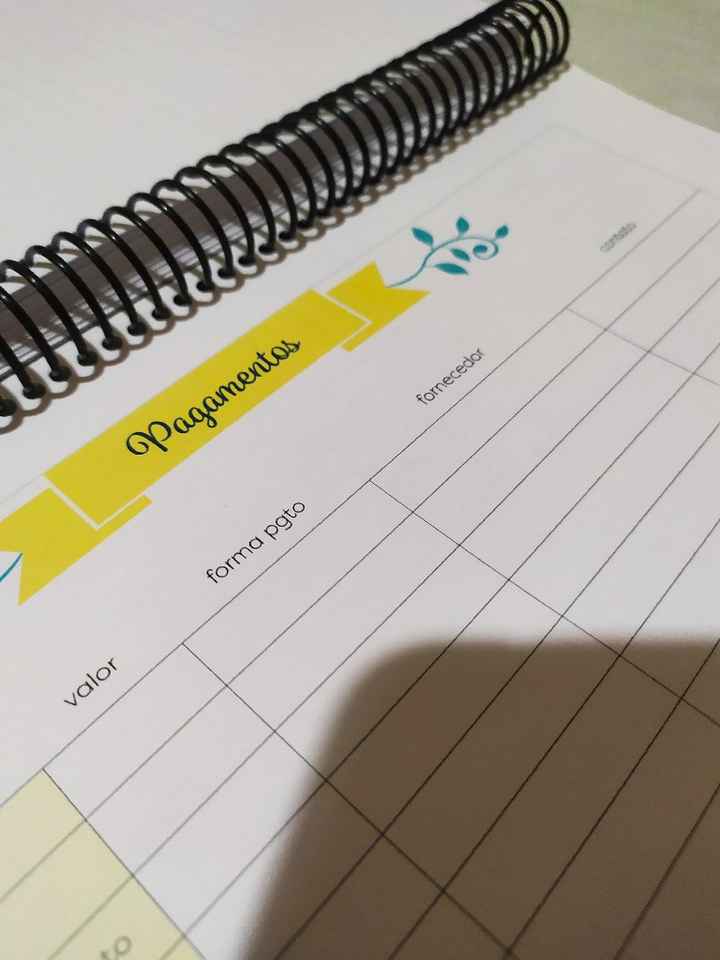 Planner da noiva - dica 📚❤️ - 5