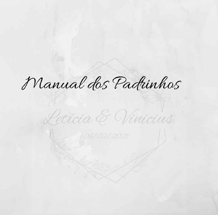 Manual dos Padrinhos 💙 - 1