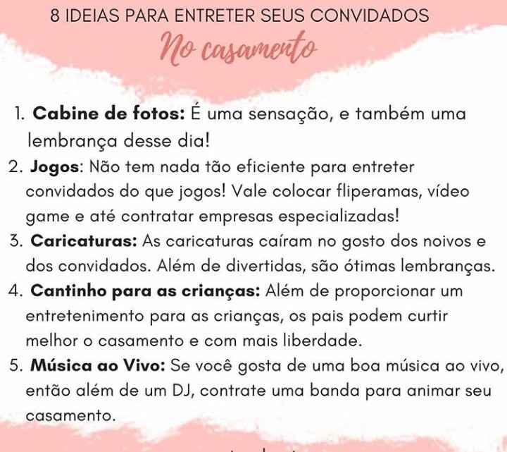 Ideias para entreter seus convidados - 1