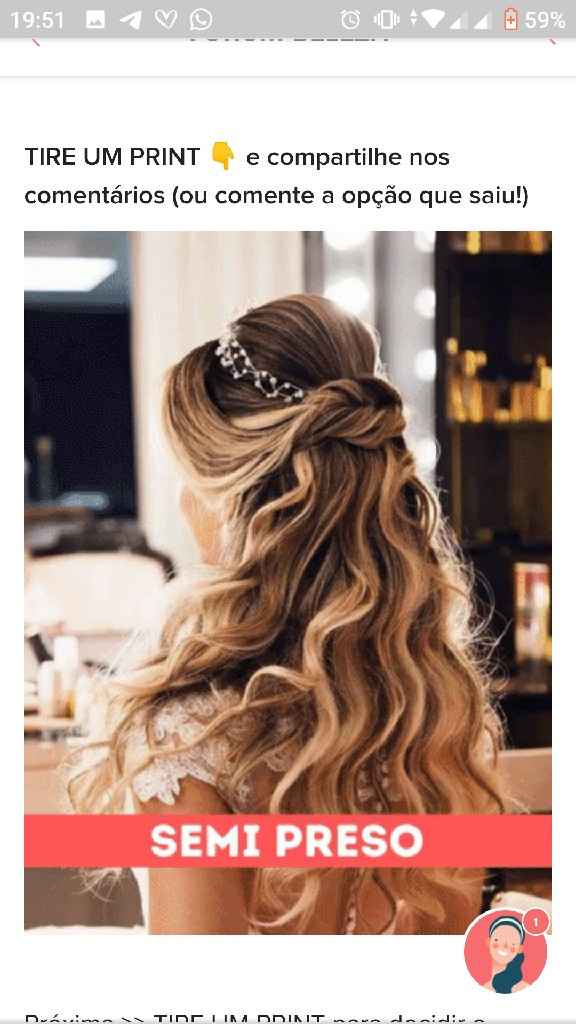 TIRE UM PRINT para decidir o penteado - 1
