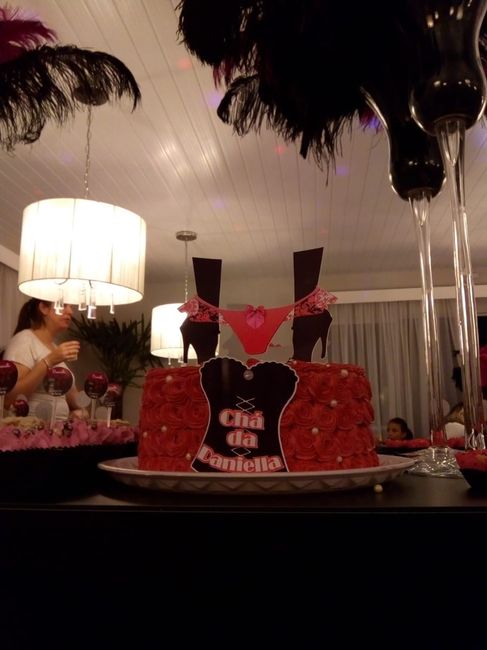 Chá de Lingerie da Dani - Bolo maravilhoso