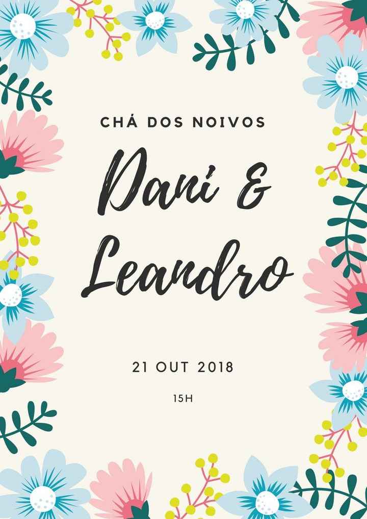 Chá dos noivos - Dani e Leandro