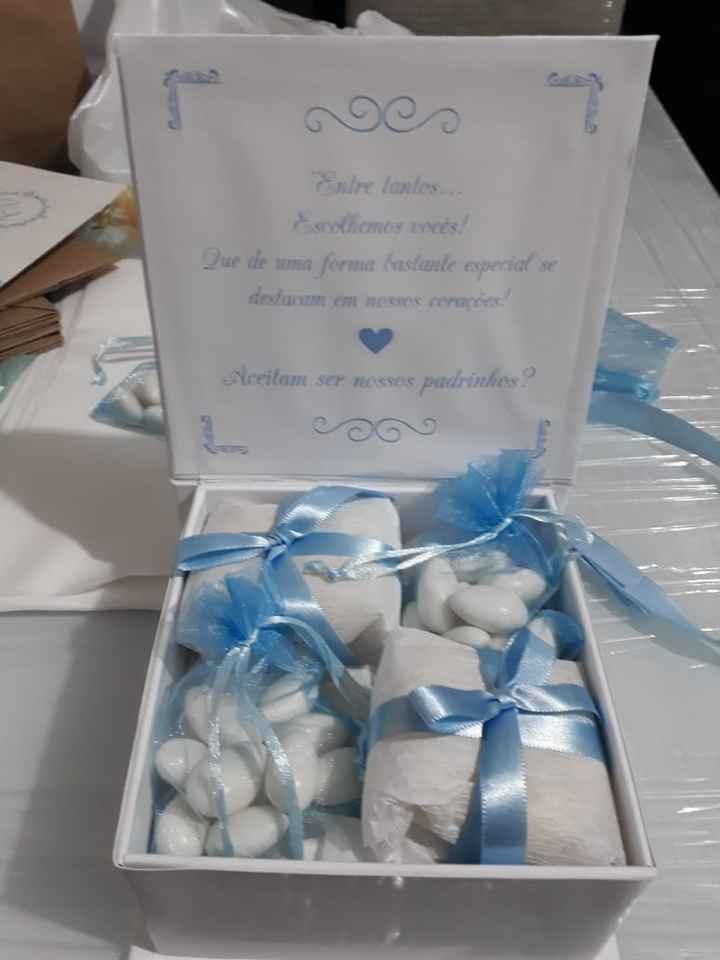 Caixinha pronta - Padrinhos