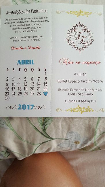 Convites dos padrinhos - 3