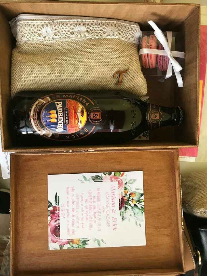 Ideia de caixa de padrinhos!