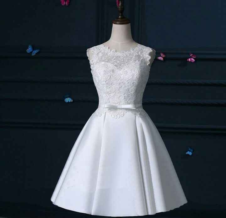 Vestidos curtos brancos para noiva - 2