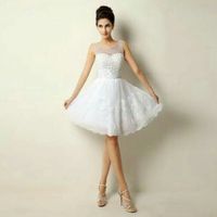 Vestidos curtos brancos para noiva - 3