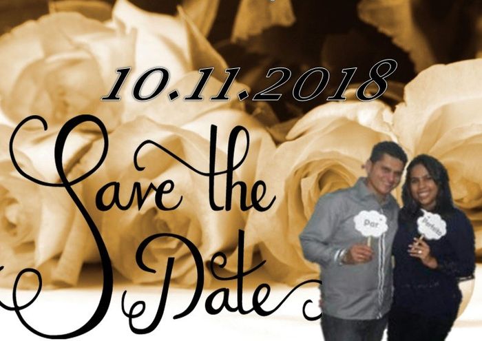 Meu Save The Date mudei a data kkkkkk agora só me caso em 2019