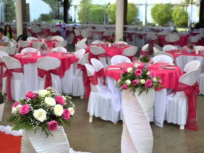 Decoração rosa e branco