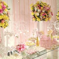 Decoração rosa e amarelo