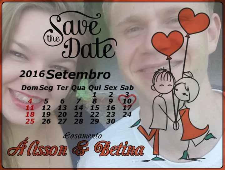Nosso Save the Date 
