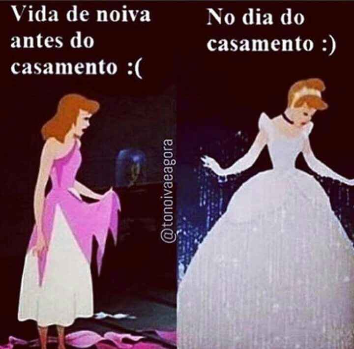 Antes e depois da noiva. - 1