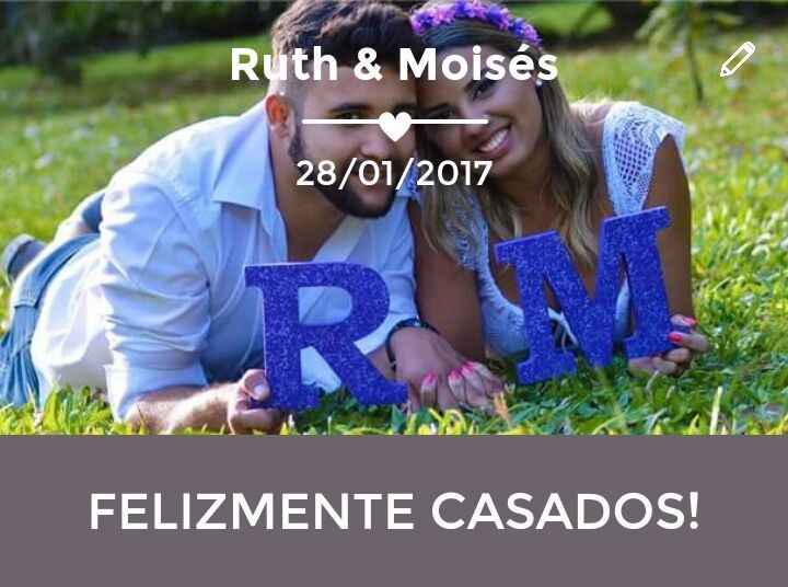 Muito felizmente casados!