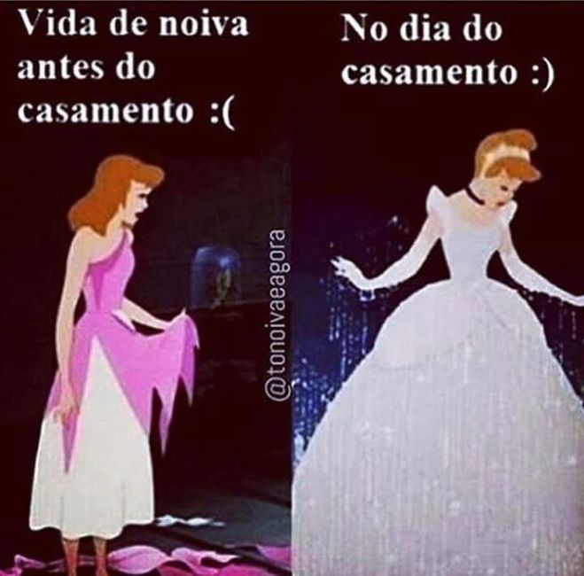 Antes e depois da noiva. - 1