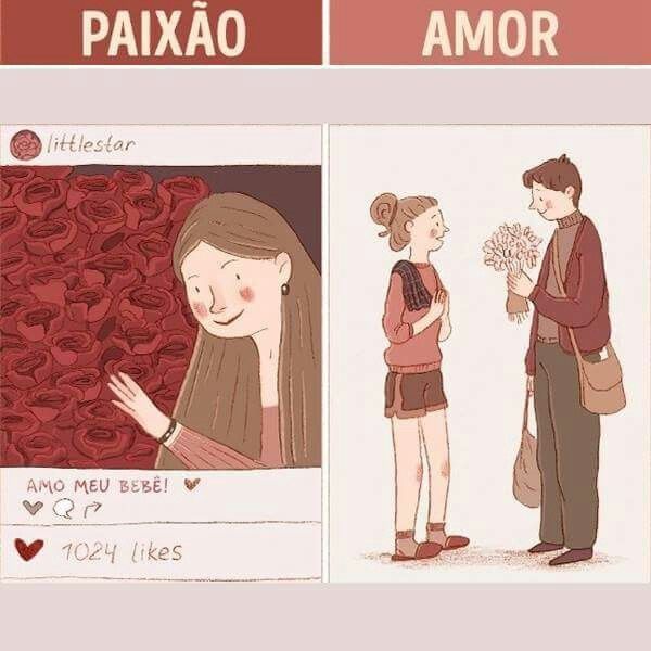 Paixão x amor . - 2