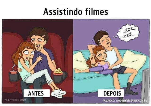 Antes e depois do casamento. - 6