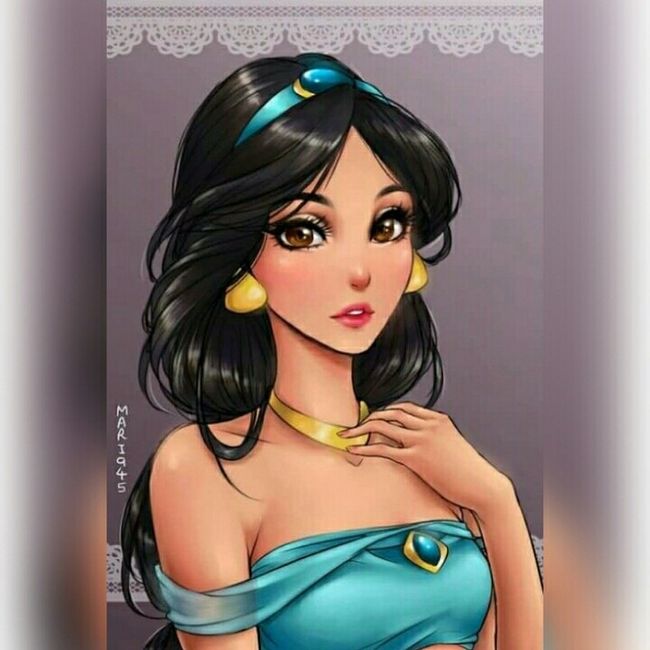 O espelho mágico diz que eu, paula, sou a princesa  jasmin!! - 1