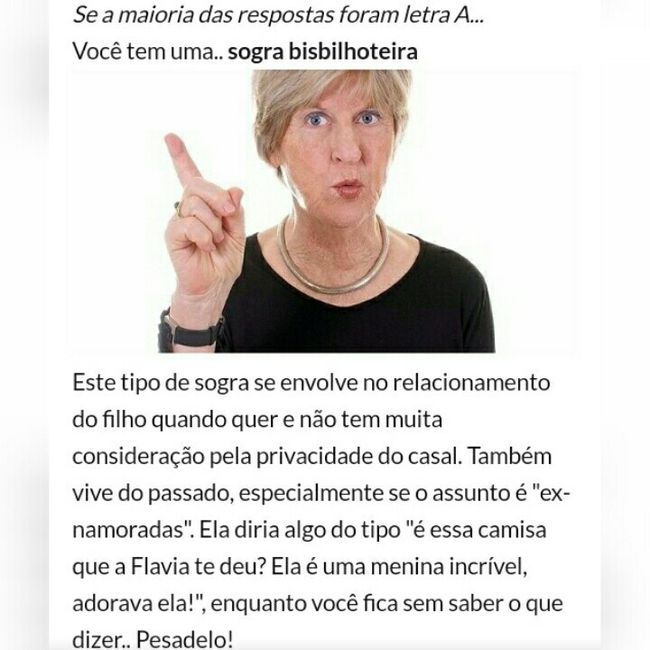 Tenho uma sogra bisbilhoteira!!!!! - 1