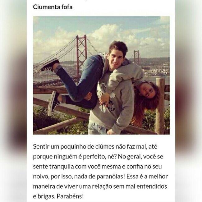 Sou uma noiva ciumenta fofa / zero ciumenta!!! - 1