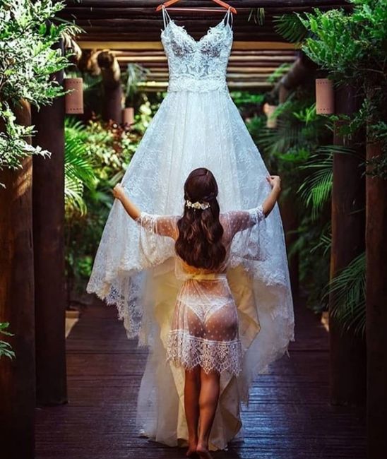 Qual foto não pode faltar? Aliança vs Vestido 1