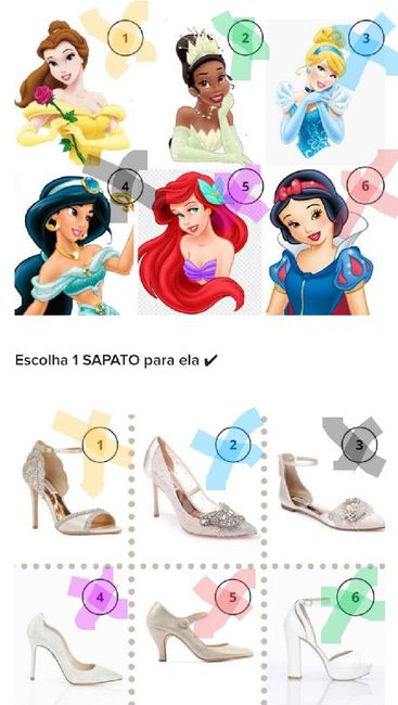 JOGUINHO: Calce uma princesa Disney para o casamento! 😍 3