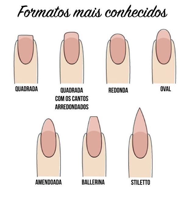 Revele o formato das suas unhas 1